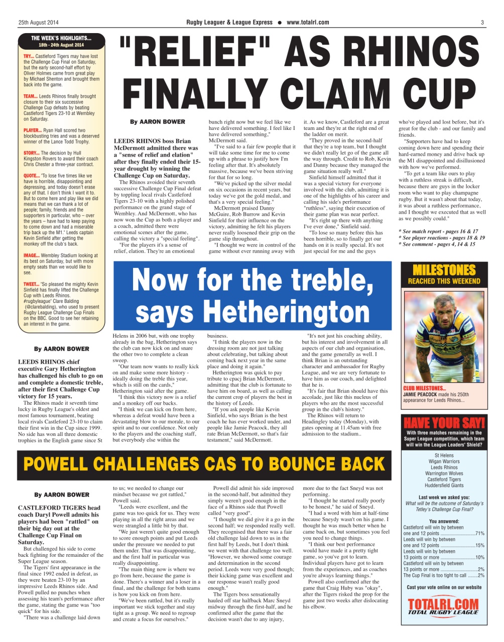 League Express Preview Pages