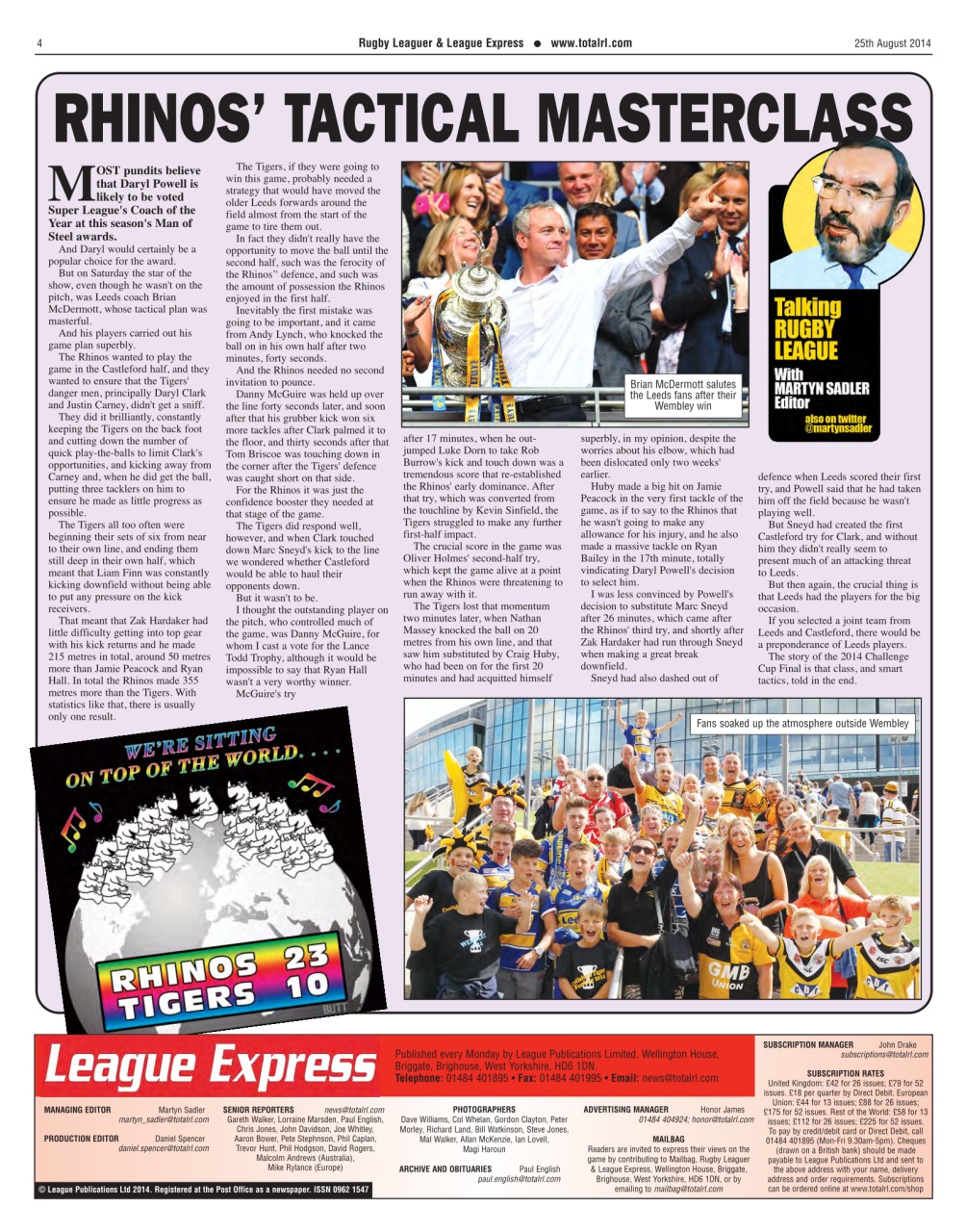 League Express Preview Pages