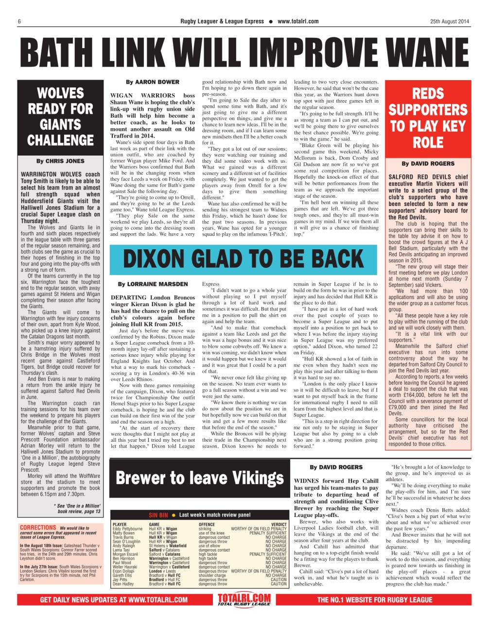 League Express Preview Pages