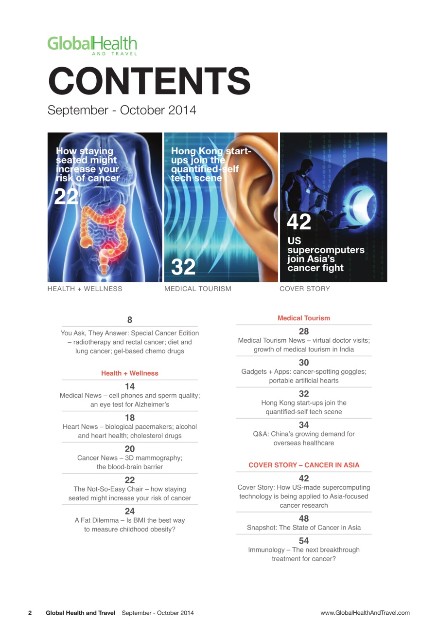 Global Health and Travel Preview Pages