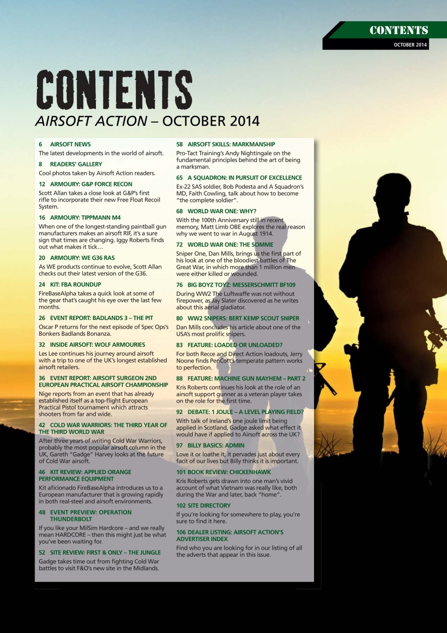Airsoft Action Preview Pages