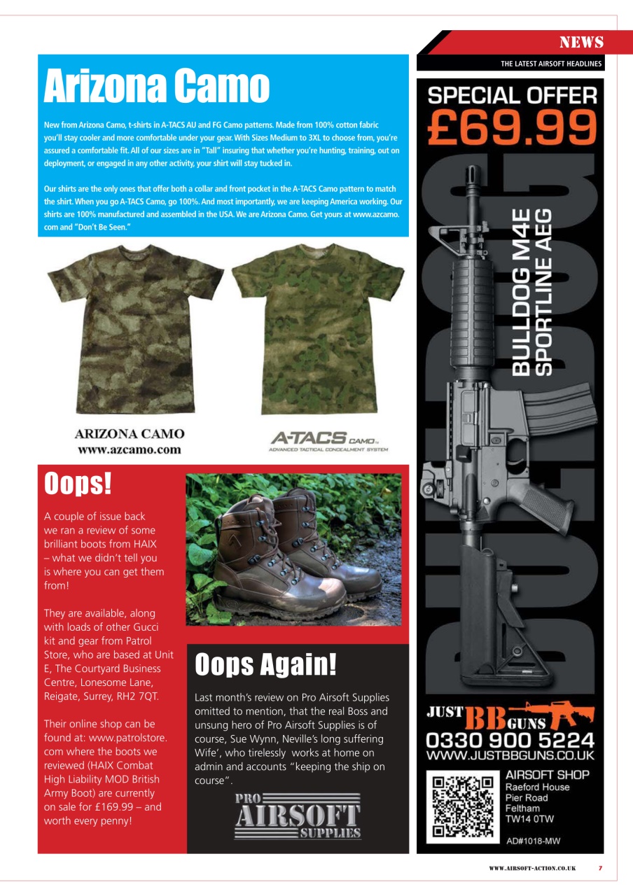 Airsoft Action Preview Pages
