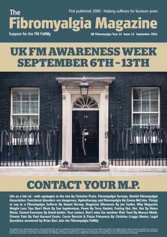 Fibromyalgia Magazine issue Fibromyalgia Magazine September 2014 Issue