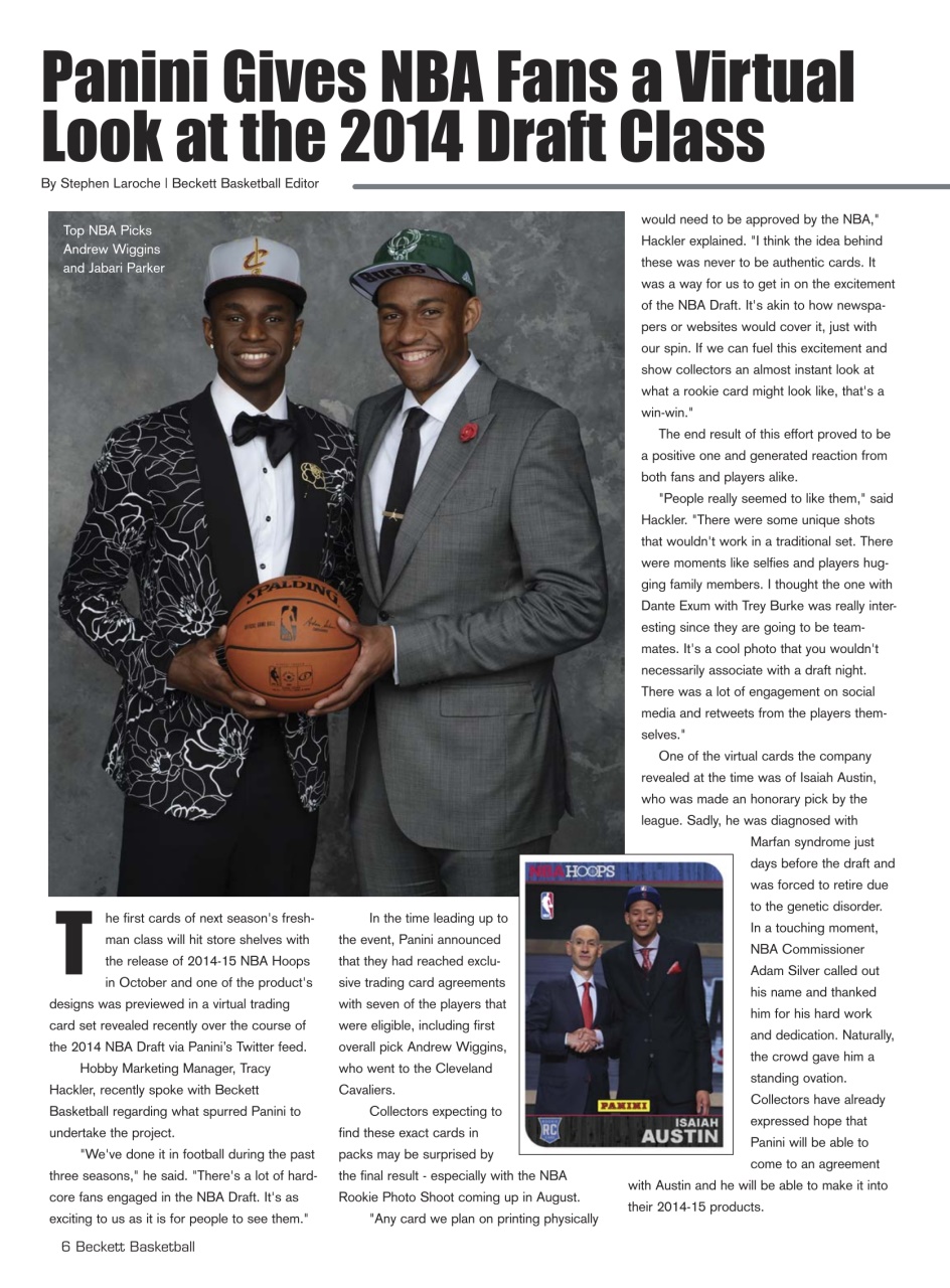 Beckett Basketball Magazine Preview Pages