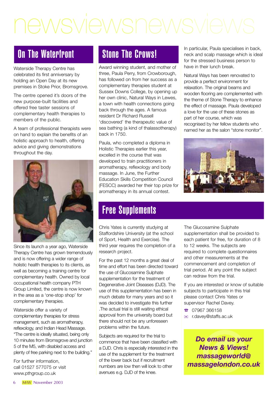 Massage World Preview Pages