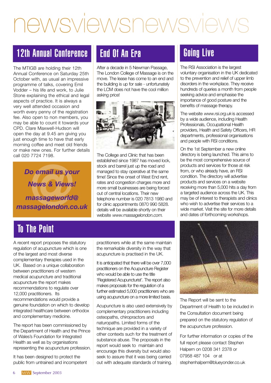 Massage World Preview Pages