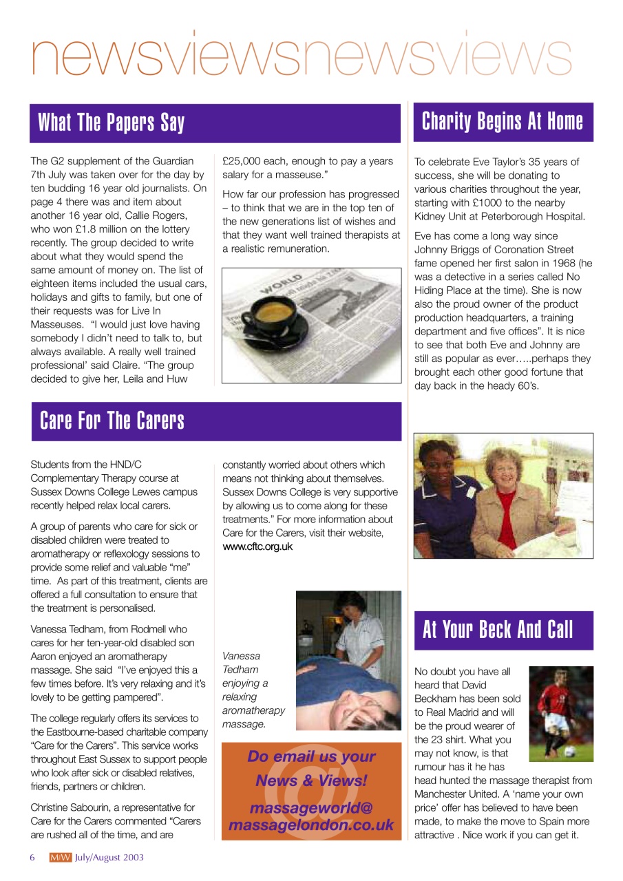 Massage World Preview Pages