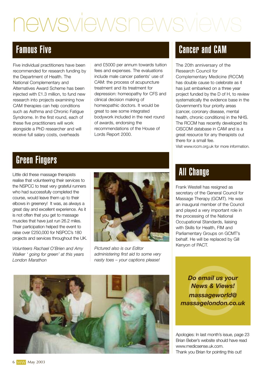 Massage World Preview Pages