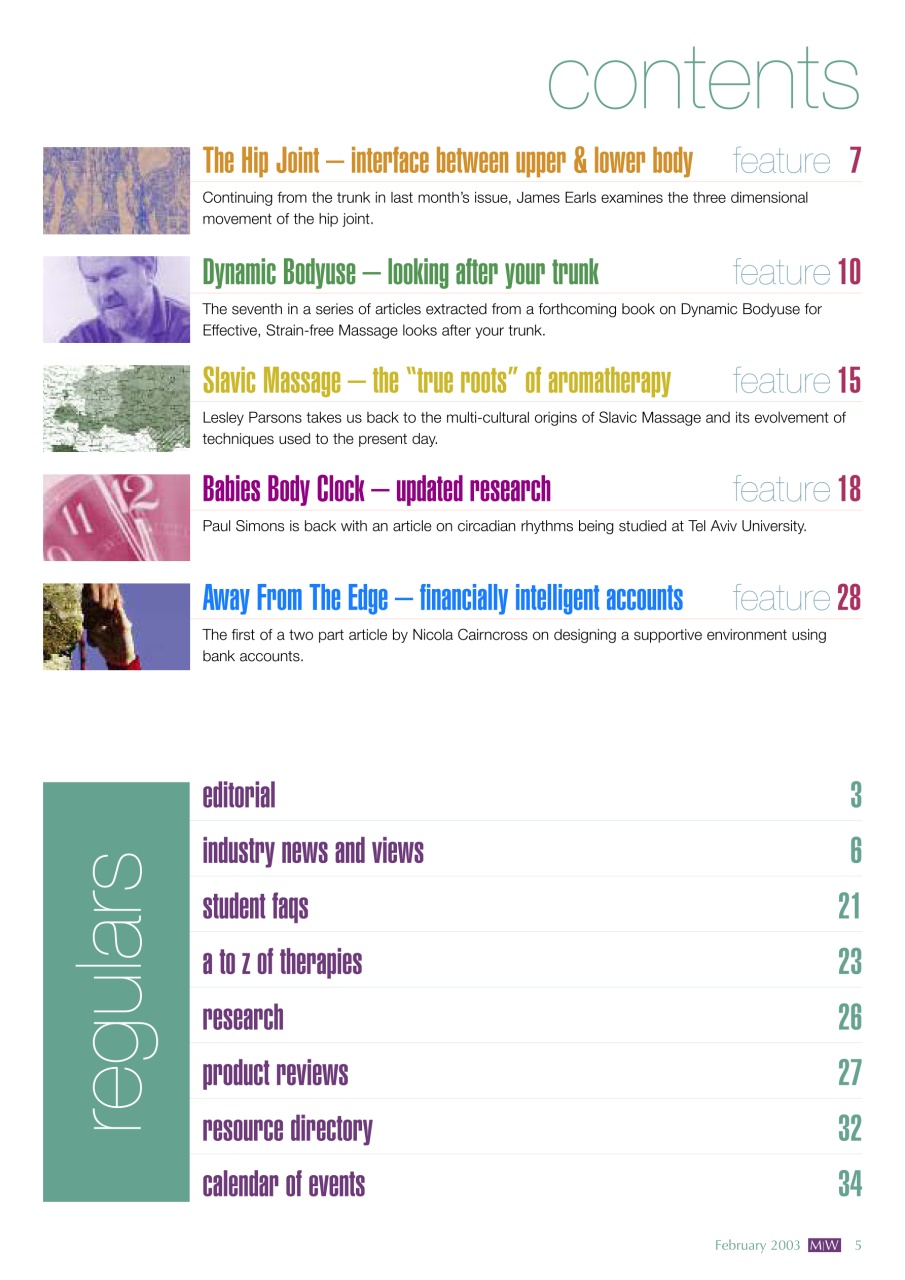 Massage World Preview Pages