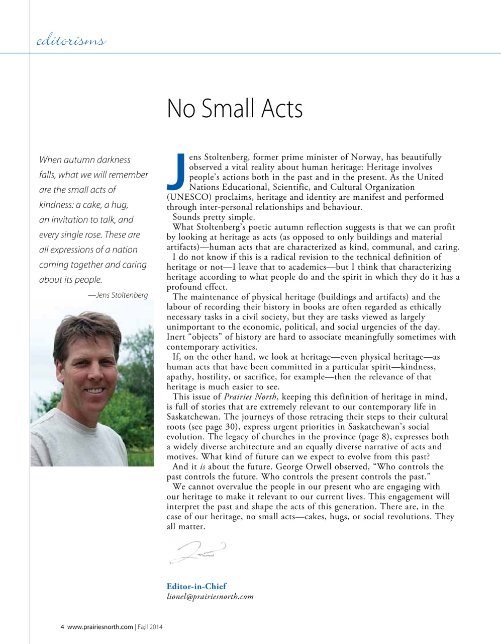 Prairies North Magazine Preview Pages