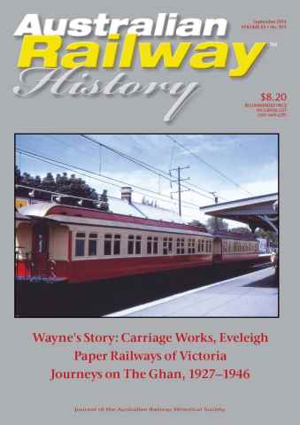Australian Railway History issue Sep-14