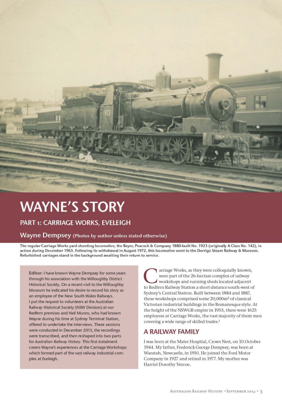 Australian Railway History Preview Pages
