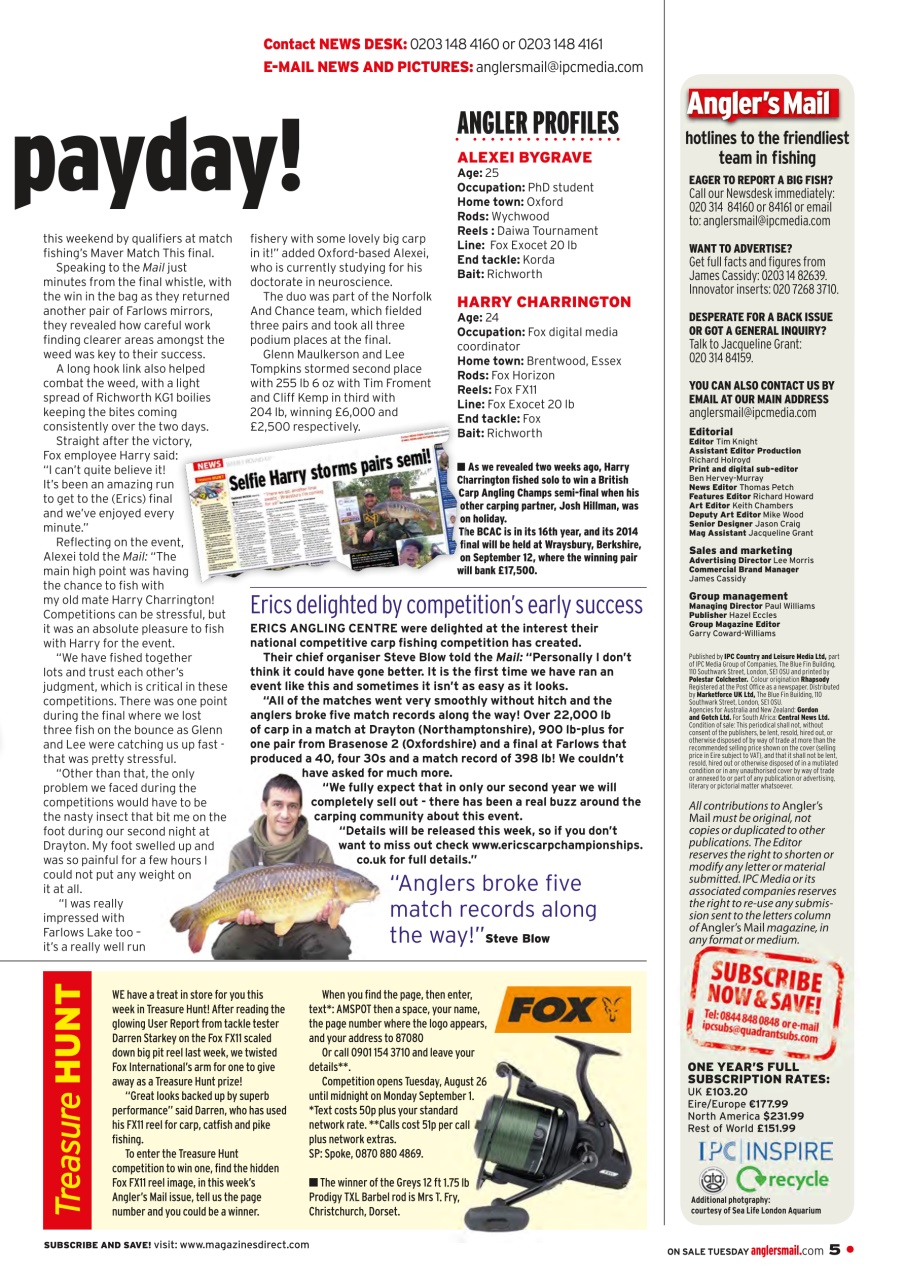 Anglers Mail Preview Pages