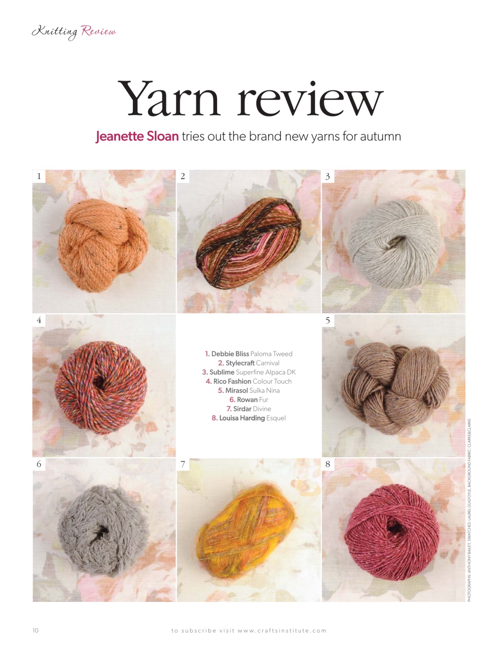 Knitting Preview Pages