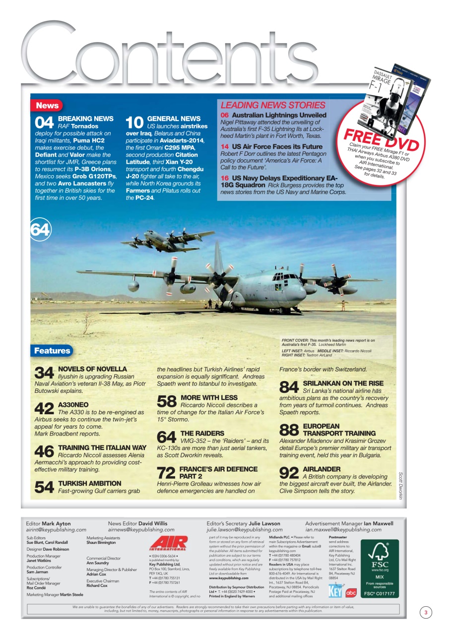 AIR International Preview Pages