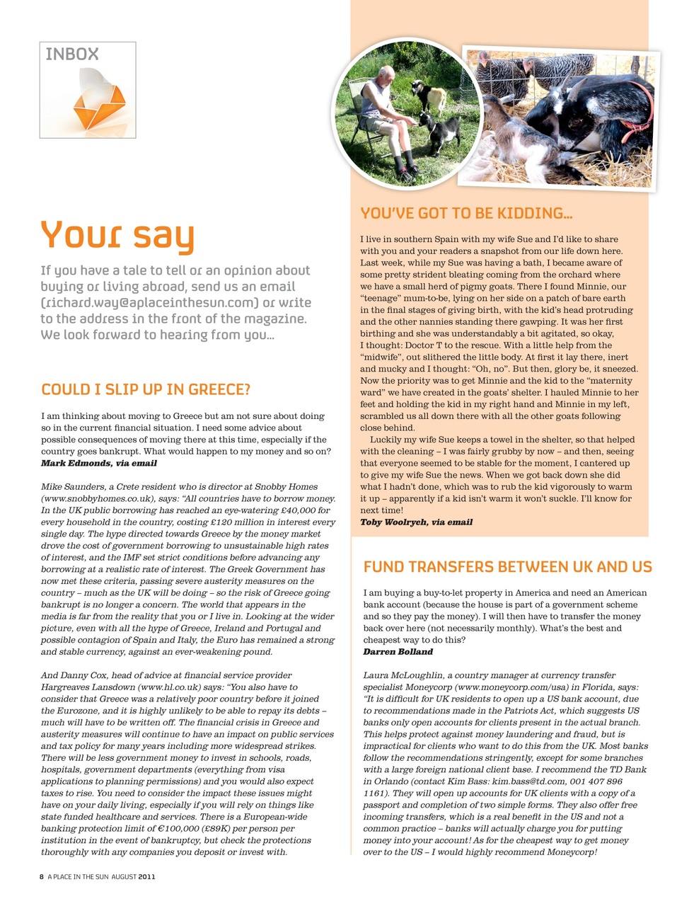 A Place in the Sun Magazine Preview Pages