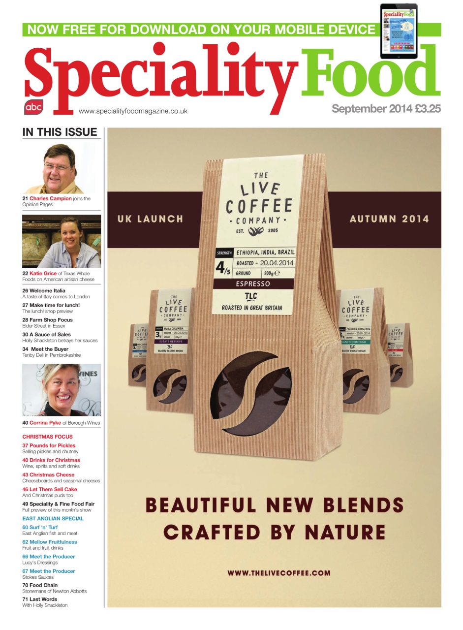 Speciality Food Preview Pages