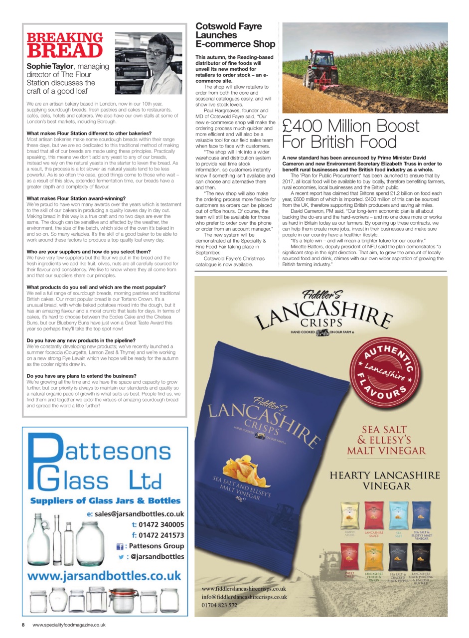 Speciality Food Preview Pages