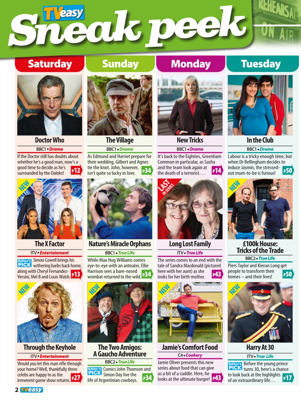 TV & Satellite Week Preview Pages