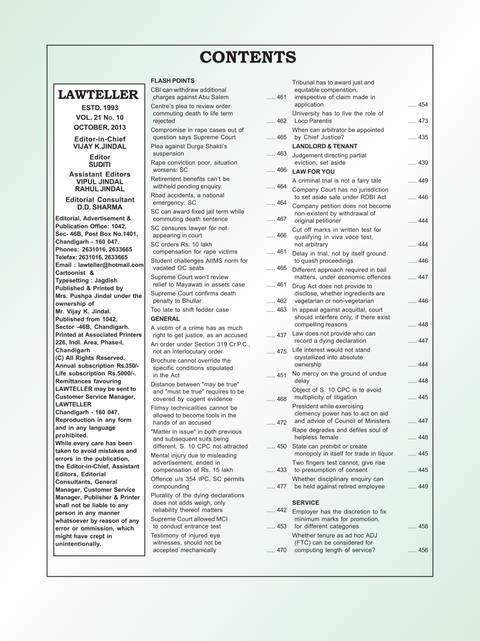 Lawteller – A Legal Awareness Magazine Preview Pages