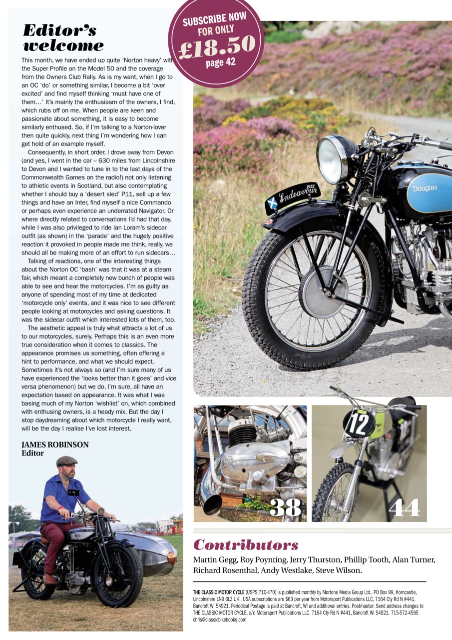 The Classic MotorCycle Preview Pages