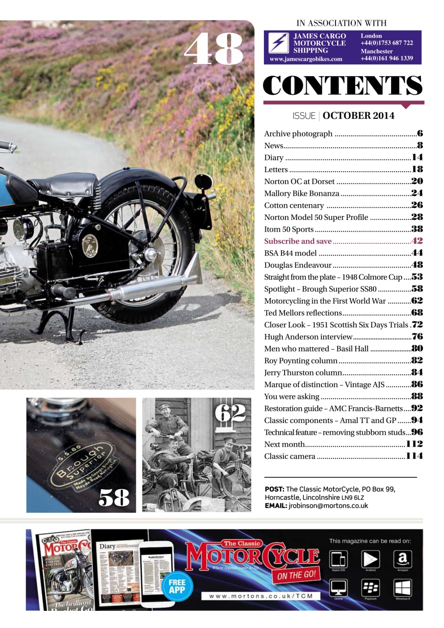 The Classic MotorCycle Preview Pages