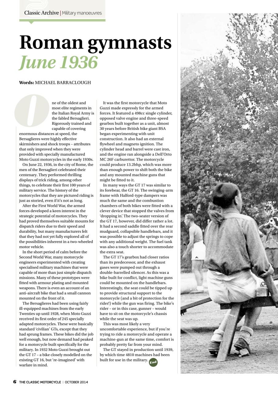 The Classic MotorCycle Preview Pages