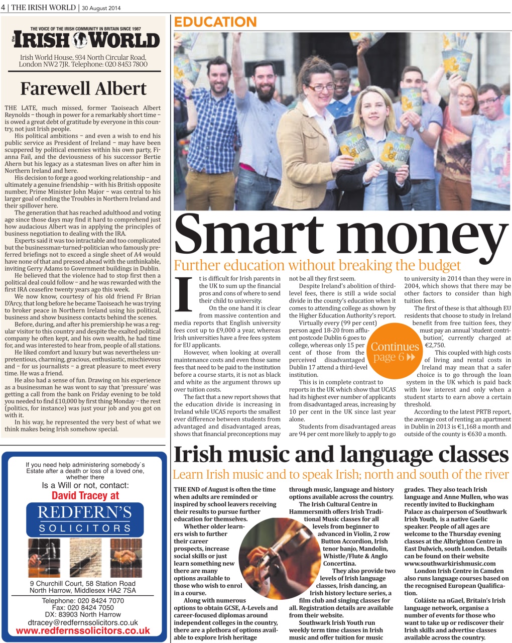 Irish World Preview Pages