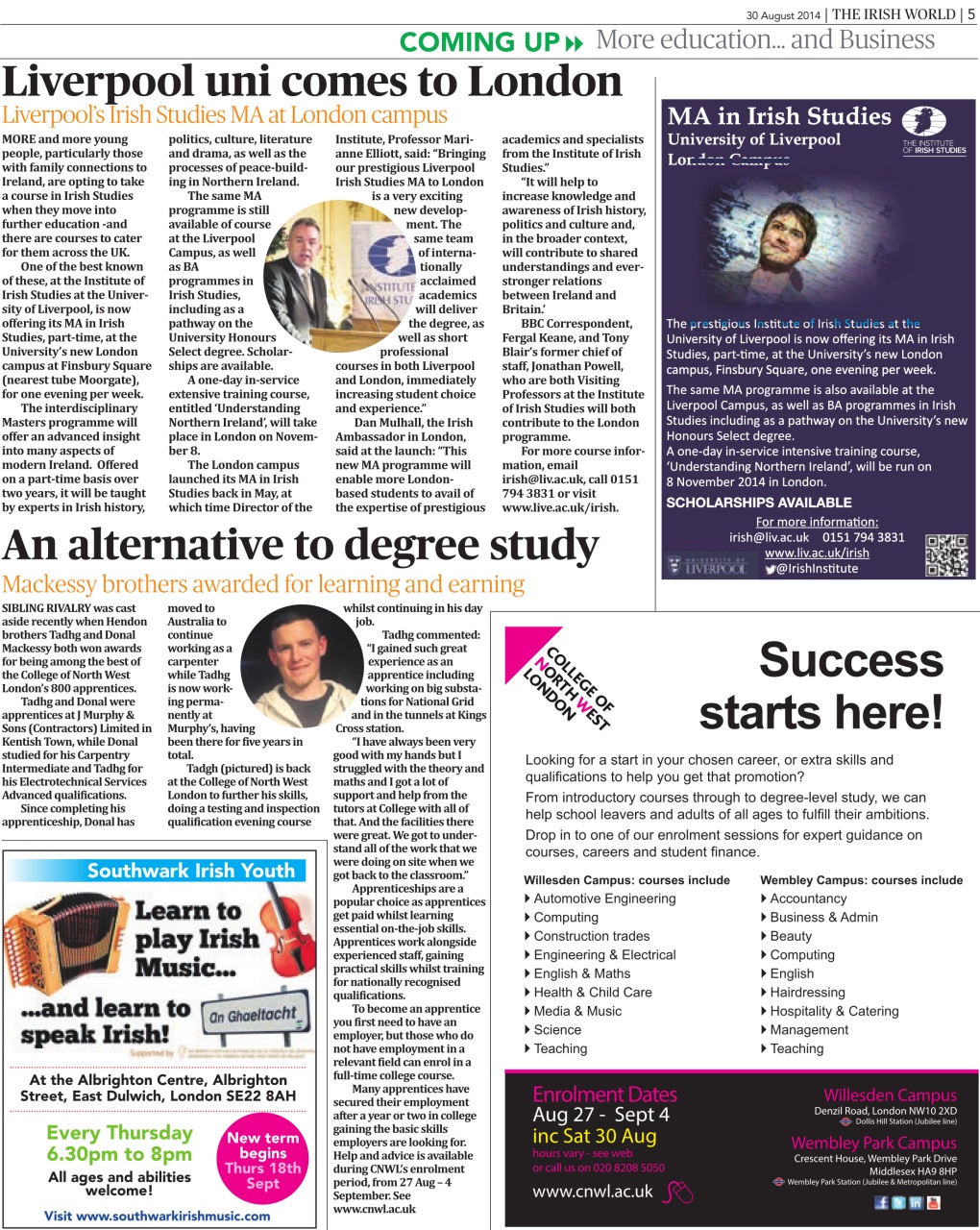 Irish World Preview Pages