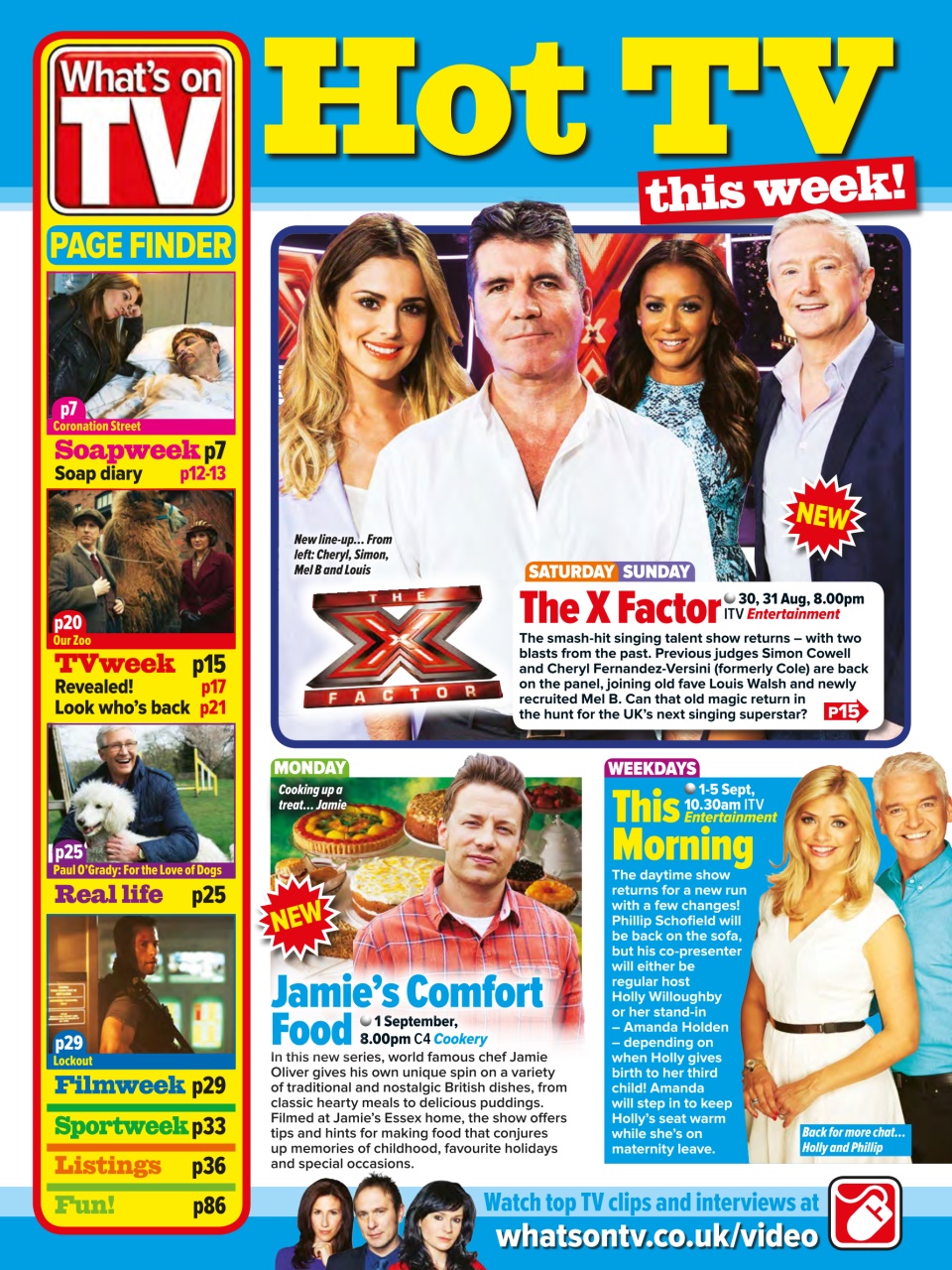 What's on TV Preview Pages