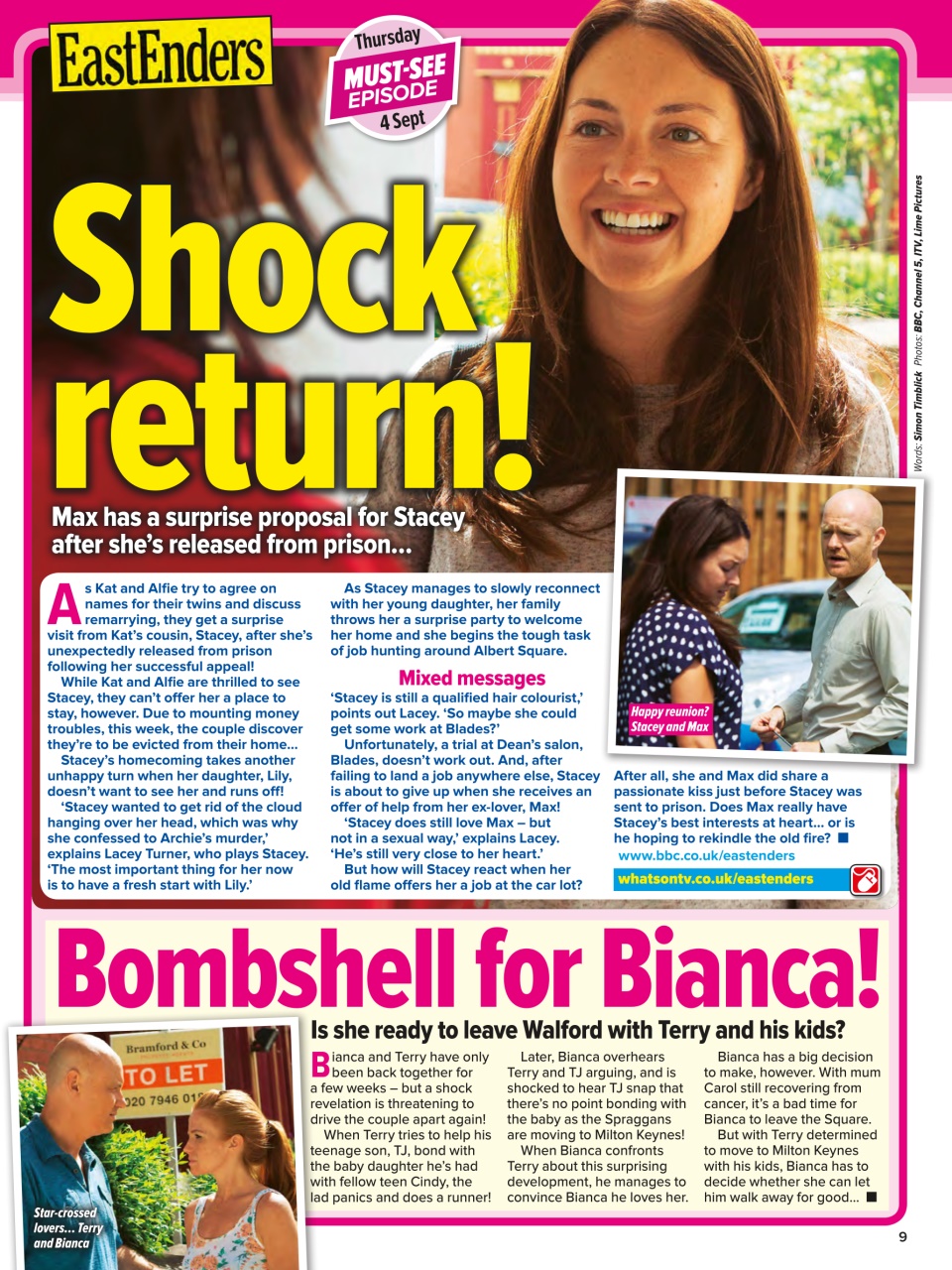 What's on TV Preview Pages