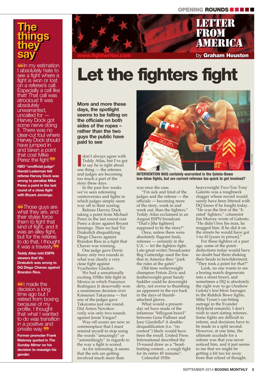 Boxing Monthly Preview Pages