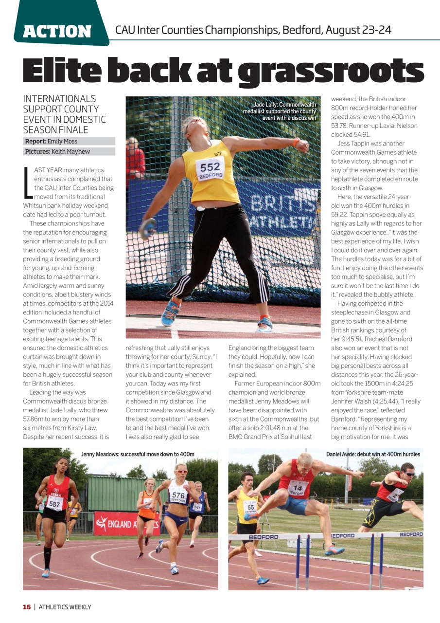 AW – Athletics Weekly Magazine Preview Pages