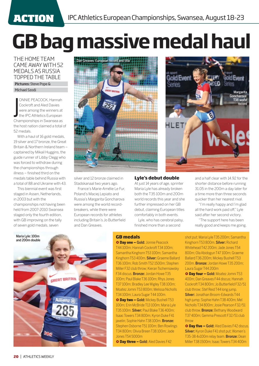 AW – Athletics Weekly Magazine Preview Pages
