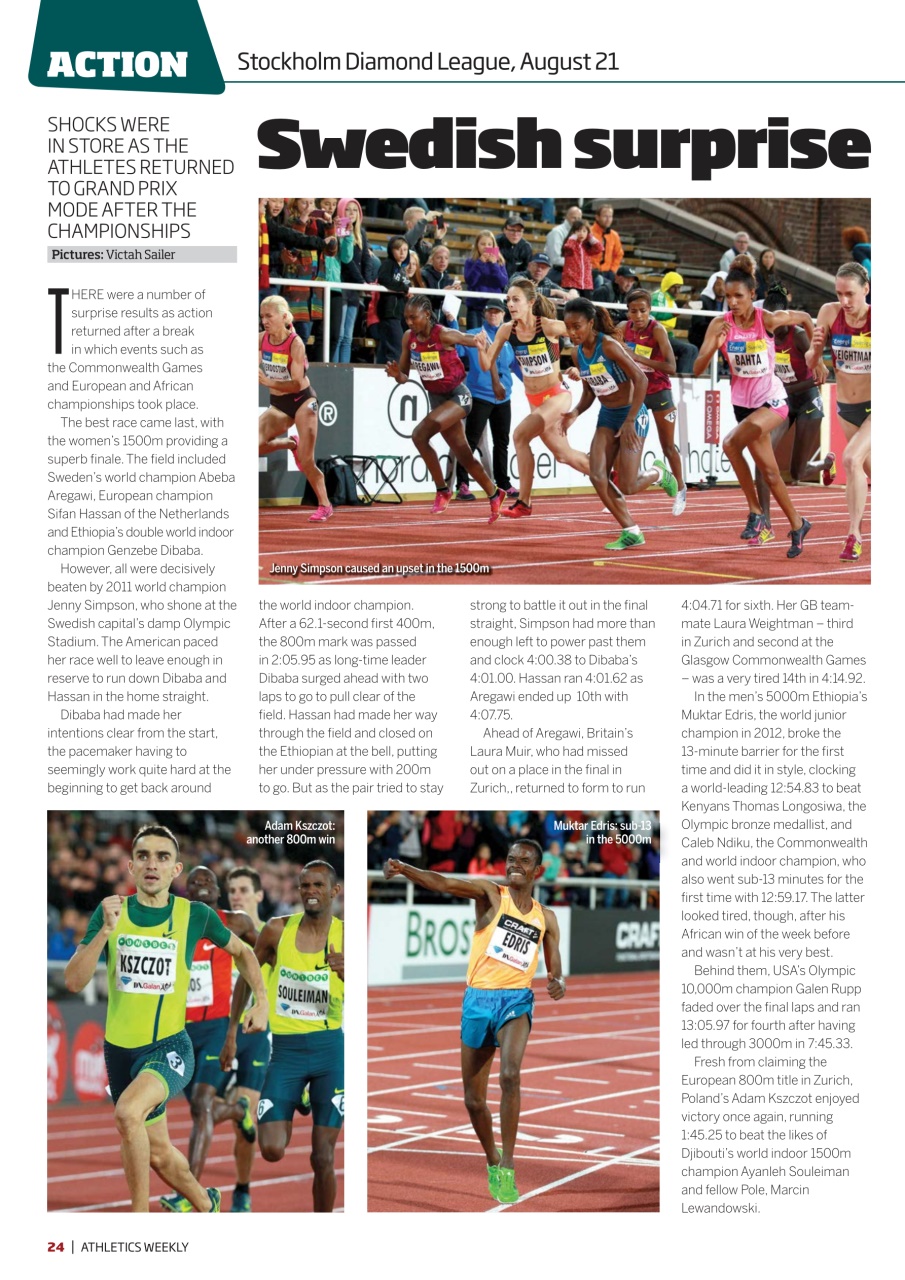 AW – Athletics Weekly Magazine Preview Pages