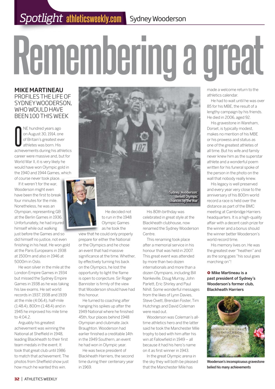 AW – Athletics Weekly Magazine Preview Pages