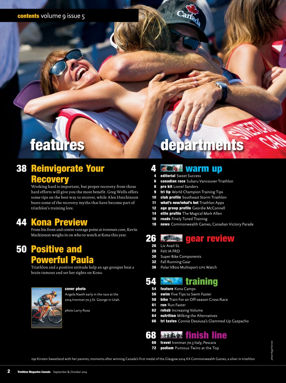 Triathlon Magazine Canada Preview Pages