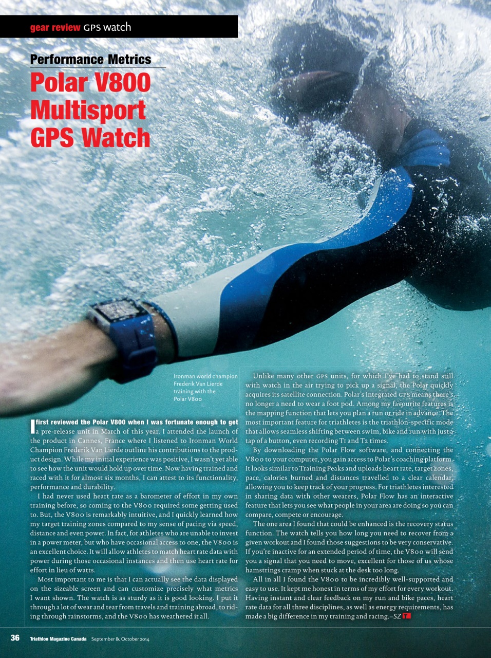 Triathlon Magazine Canada Preview Pages