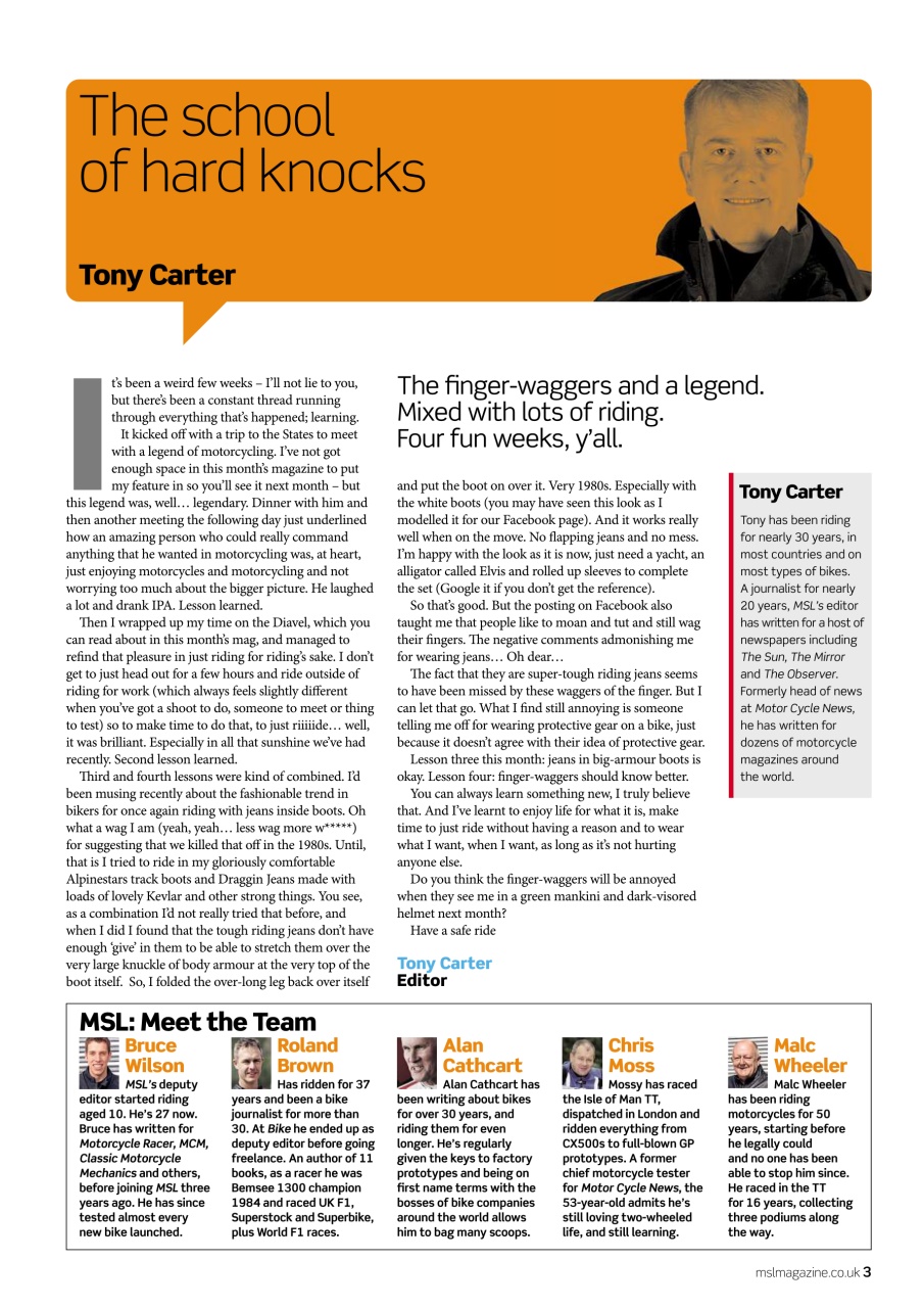 Motorcycle Sport & Leisure Preview Pages