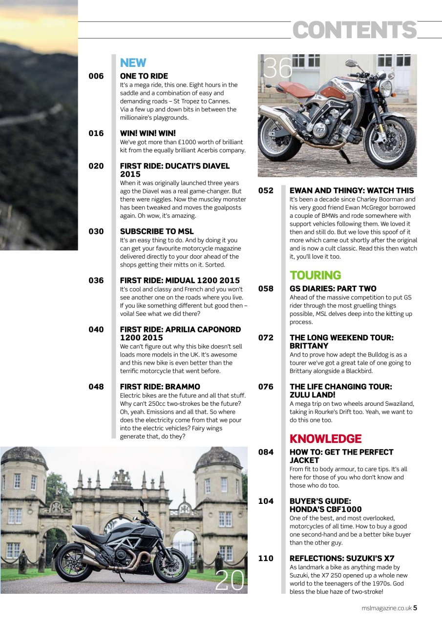 Motorcycle Sport & Leisure Preview Pages