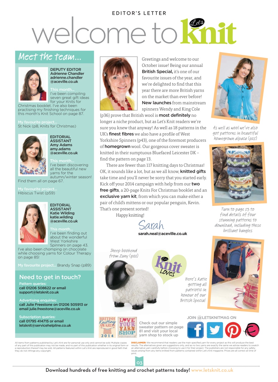 Let's Knit Preview Pages