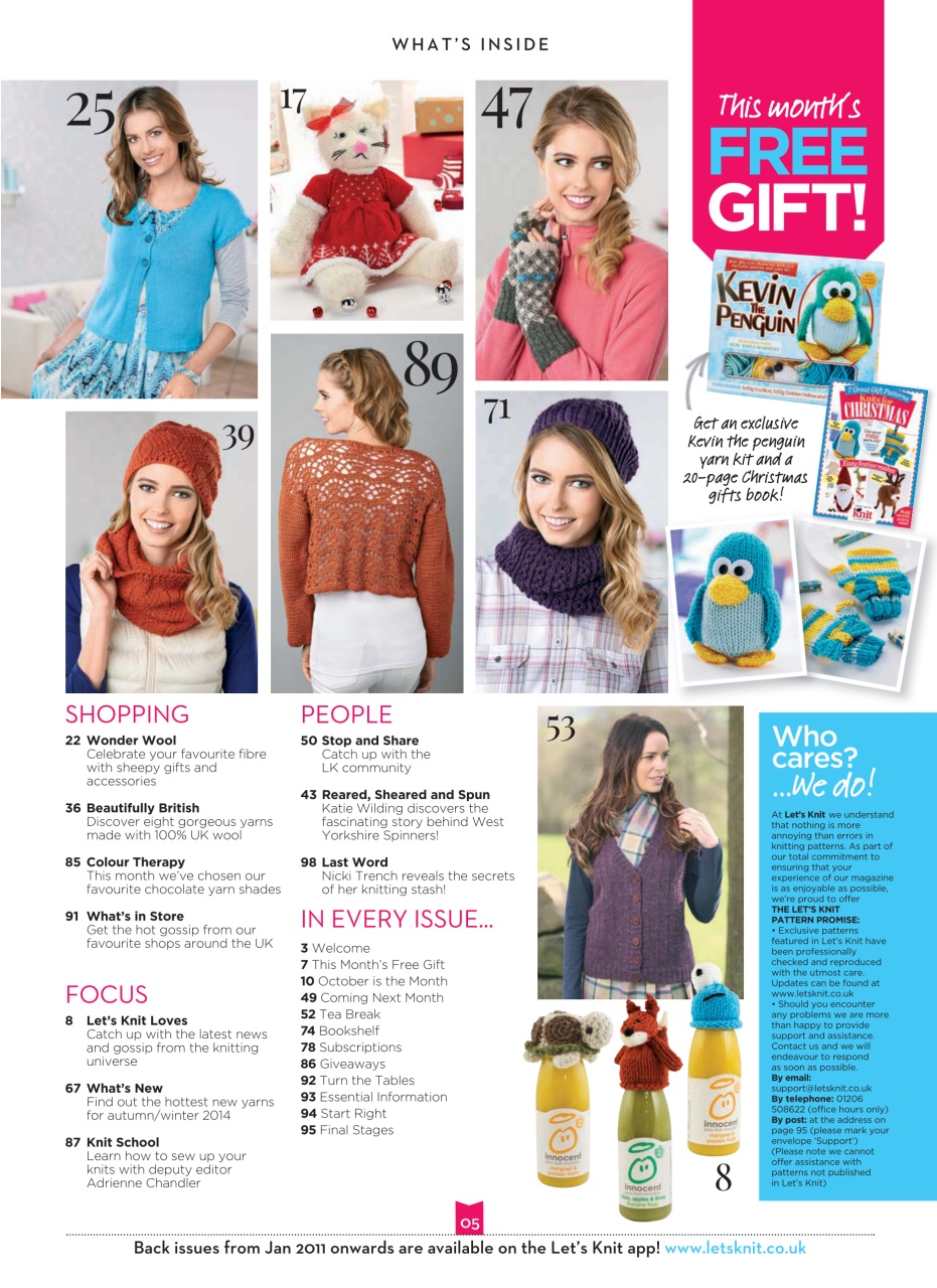 Let's Knit Preview Pages