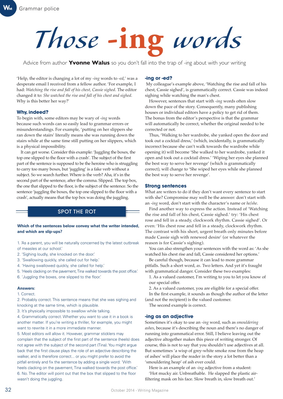 Writing Magazine Preview Pages