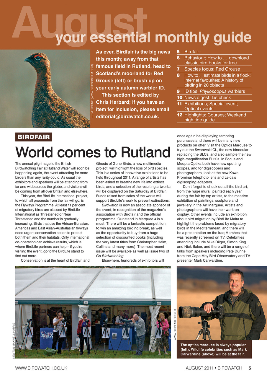 Birdwatch Magazine Preview Pages