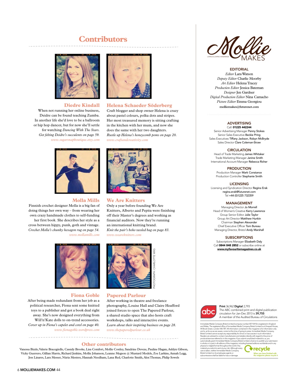 Mollie magazine Preview Pages