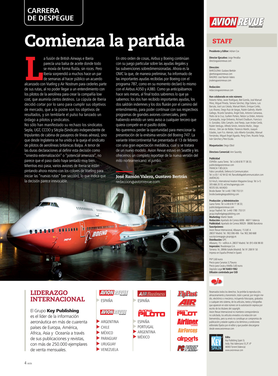 Avion Revue Internacional Preview Pages