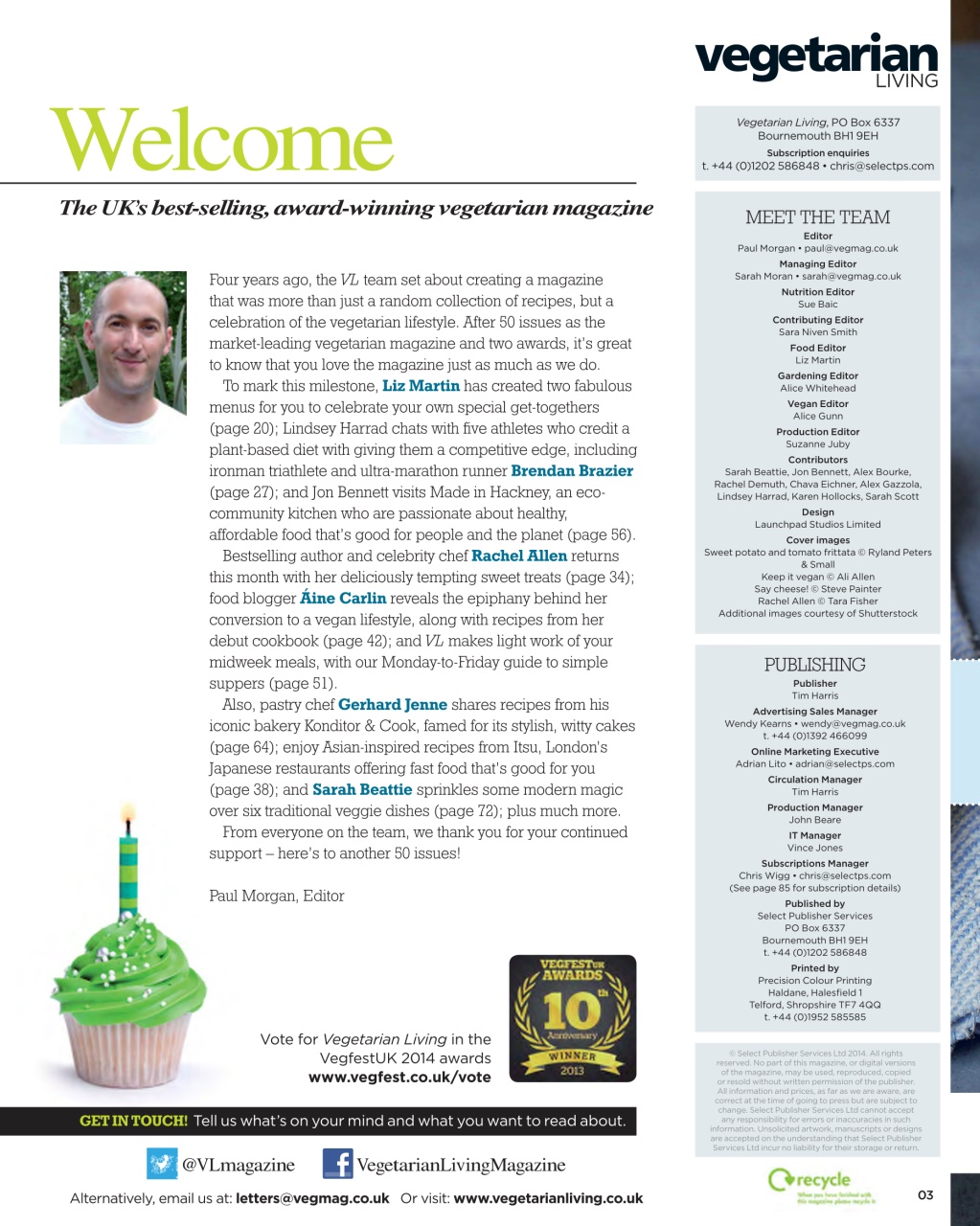 Vegetarian Living Preview Pages
