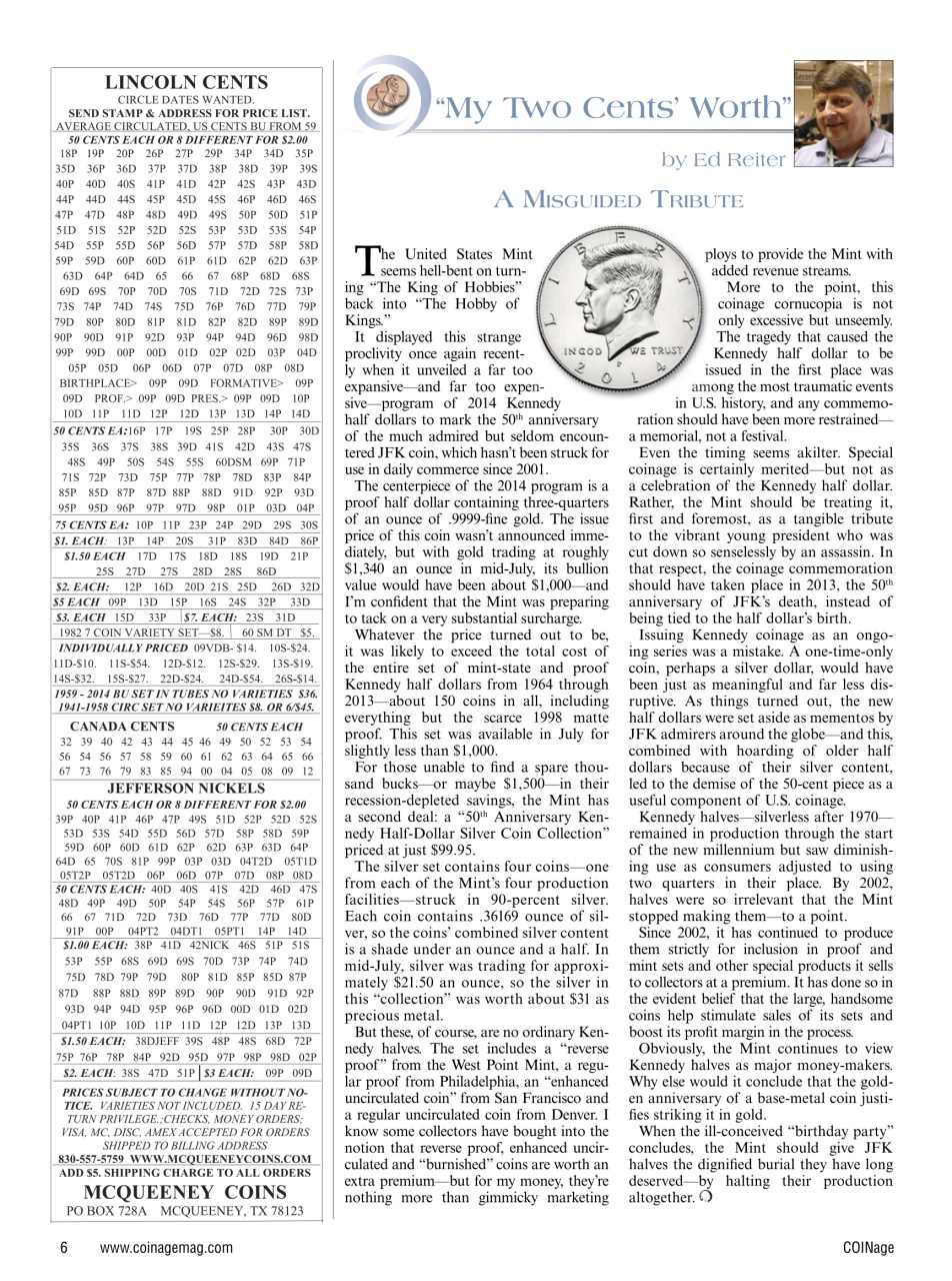 COINage Magazine Preview Pages