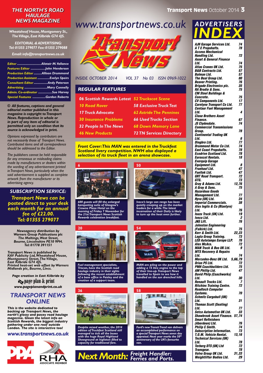 Transport News Preview Pages