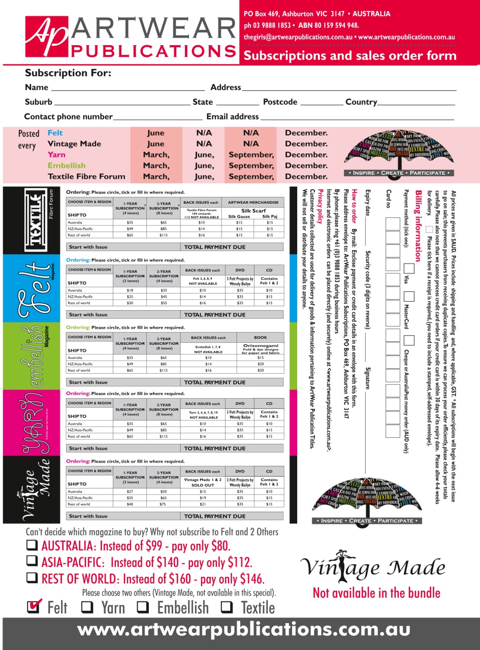 Textile Fibre Forum Preview Pages